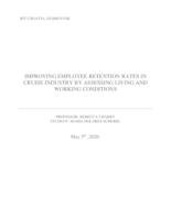 prikaz prve stranice dokumenta IMPROVING EMPLOYEE RETENTION RATES IN CRUISE INDUSTRY BY ASSESSING LIVING AND WORKING CONDITIONS