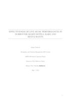 prikaz prve stranice dokumenta EFFECTIVENESS OF LIVE MUSIC PERFORMANCES IN DUBROVNIK BASED HOTELS, BARS AND RESTAURANTS