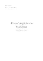 prikaz prve stranice dokumenta Rise of Anglicism in  Marketing