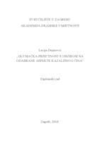 prikaz prve stranice dokumenta Glumačka prisutnost s obzirom na odabrane aspekte kazališnog čina