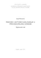 prikaz prve stranice dokumenta Pasivno i aktivno djelovanje u proceduralnoj izvedbi