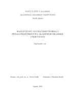 prikaz prve stranice dokumenta Različitost glumačkih teorija i pedagoških pristupa Akademije dramske umjetnosti