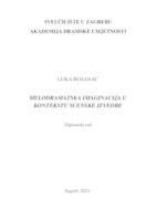 prikaz prve stranice dokumenta Melodramatska imaginacija u kontekstu scenske izvedbe