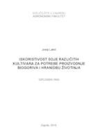 prikaz prve stranice dokumenta Iskoristivost soje različitih kultivara za potrebe proizvodnje biogoriva i hranidbu životinja