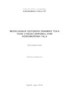 prikaz prve stranice dokumenta Modeliranje sezonske dinamike toka vode u nesaturiranoj zoni hidromorfnih tala