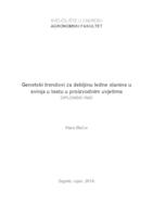 prikaz prve stranice dokumenta Genetski trendovi za debljinu leđne slanine u svinja u testu u proizvodnim uvjetima