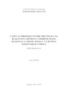 prikaz prve stranice dokumenta Utjecaj predsjetvenih tretmana na klijavost sjemena i morfologiju klijanaca crnog kima u uvjetima osmotskog stresa