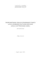 prikaz prve stranice dokumenta Morfometrijska analiza epidermskih stanica latica odabranih kultivara maćuhice (Viola x wittrockiana Gams.)