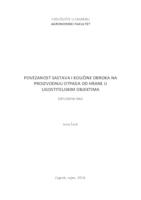prikaz prve stranice dokumenta Povezanost sastava i količine obroka na proizvodnju otpada od hrane u ugostiteljskim objektima