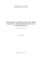 prikaz prve stranice dokumenta Povezanost sadržaja amiloze i zeina kukuruza i proizvodnih svojstava kokoši nesilica