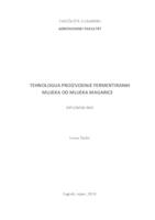 prikaz prve stranice dokumenta Tehnologija proizvodnje fermentiranih mlijeka od mlijeka magarice