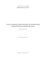 prikaz prve stranice dokumenta Utjecaj arbskularne mikorize na morfološke karakteristike korijena bosiljka 