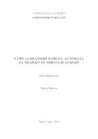 prikaz prve stranice dokumenta Utjecaj hranidbe pomoću automata za mlijeko na zdravlje janjadi