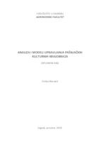 prikaz prve stranice dokumenta Analiza i modeli upravljanja pašnjačkih kulturnih krajobraza