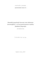 prikaz prve stranice dokumenta Dinamika populacije korovne vrste Ambrosia artemisiifolia L. na neuznemiravanom staništu lokaliteta Popovača