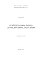 prikaz prve stranice dokumenta Uzgoj presadnica buhača uz primjenu stimulatora rasta