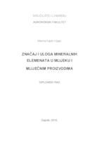 prikaz prve stranice dokumenta Značaj i uloga mineralnih elemenata u mlijeku i mliječnim proizvodima