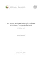 prikaz prve stranice dokumenta Potencijal razvoja ruralnog turizma na području Ličko-senjske županije