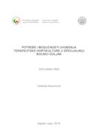 prikaz prve stranice dokumenta Potrebe i mogućnosti uvođenja terapeutske hortikulture u Specijalnoj bolnici Goljak