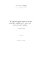 prikaz prve stranice dokumenta Utjecaj navodnjavanja na prinos i kvalitetu grožđa sorte 'Babić' na kultiviranom tlu krša