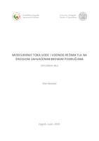 prikaz prve stranice dokumenta Modeliranje toka vode i vodnog režima tla na erozijom zahvaćenim brdskim područjima