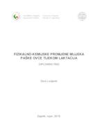 prikaz prve stranice dokumenta Fizikalno-kemijske promjene mlijeka paške ovce tijekom laktacija