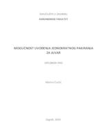 prikaz prve stranice dokumenta Mogućnost uvođenja jednokratnog pakiranja za ajvar