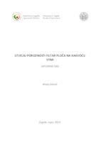 prikaz prve stranice dokumenta Utjecaj poroznosti filtar ploča na kakvoću vina