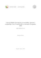 prikaz prve stranice dokumenta Utjecaj biljnih ekstrakata na mortalitet, ishranu i ovipoziciju vrste Frankliniella occidentalis Pergande, 1895