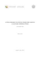 prikaz prve stranice dokumenta Utjecaj mikorize na razvoj francuske kadifice u uvjetima vodnog stresa