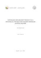 prikaz prve stranice dokumenta Vertikalna varijabilnost reakcije tla u pseudogleju pri rastućim dozama mineralne dušične gnojidbe