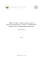 prikaz prve stranice dokumenta Rezistentnost krumpirove zlatice na insekticide različitih skupina u Koprivničko-križevačkoj i Međimurskoj županiji