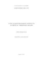 prikaz prve stranice dokumenta Utjecaj konvekcijskog sušenja na nutritivnu vrijednost heljde