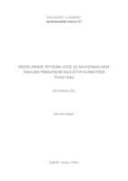 prikaz prve stranice dokumenta Modeliranje potreba vode za navodnavanje masline primjenom različitih klimatskih podataka