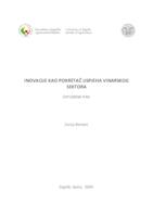 prikaz prve stranice dokumenta Inovacije kao pokretač uspjeha vinarskog sektora