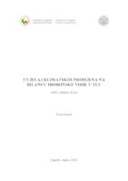 prikaz prve stranice dokumenta Utjecaj klimatskih promjena na bilancu oborinskih voda u tlu