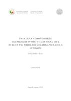 prikaz prve stranice dokumenta Procjena agronomskih i kemijskih svojstava duhana tipa burley pri prihrani mikrokapsulama s dušikom