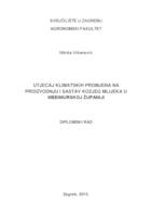 prikaz prve stranice dokumenta Utjecaj klimatskih promjena na proizvodnju i sastav kozjeg mlijeka u Međimurskoj županiji