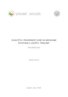 prikaz prve stranice dokumenta Kvaliteta i pogodnost vode za napajanje životinja u Lovištu "Prolom"