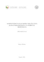 prikaz prve stranice dokumenta Agrošumarstvo kao kjera ublažavanja klimatskih promjena na području mediterana