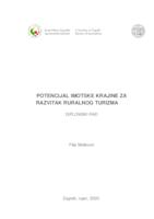 prikaz prve stranice dokumenta Potencijal Imotske krajine za razvitak ruralnog turizma