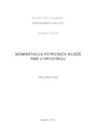 prikaz prve stranice dokumenta Segmentacija potrošača svježe ribe u Hrvatskoj