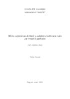 prikaz prve stranice dokumenta Miris cvijeta kao kriterij u odabiru kultivara ruža za vrtove i parkove