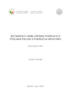 prikaz prve stranice dokumenta Botaničko i zemljopisno podrijetlo pčelinje peludi s područja Hrvatske