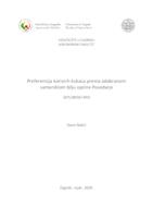 prikaz prve stranice dokumenta Preferencija korisnih kukaca prema odabranom samoniklom bilju općine Posedarje