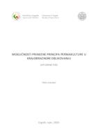 prikaz prve stranice dokumenta Mogućnosti primjene principa permakulture u krajobraznom oblikovanju