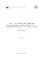 prikaz prve stranice dokumenta Utjecaj defolijacije na kemijski sastav grožđa sorte 'Graševina' u uvjetima vinogorja Slavonski Brod