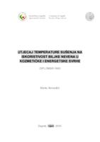 prikaz prve stranice dokumenta Utjecaj temperature sušenja na iskoristivost biljke nevena u kozmetičke i energetske svrhe