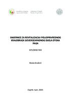 prikaz prve stranice dokumenta Smjernice za revitalizaciju poljoprivrednog krajobraza sjeverozapadnog dijela otoka Paga