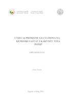 prikaz prve stranice dokumenta Utjecaj primjene glutationa na kemijski sastav i kakvoću vina 'Pošip'